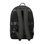 Black Polyester Men Backpack