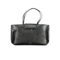 Black Polyester Women Handbag