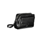 Black Polyester Women Shoulder Bag
