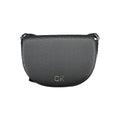 Black Polyurethane Women Shoulder Bag
