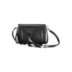 Black Polyester Women Handbag