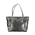 Black Polyurethane Women Handbag