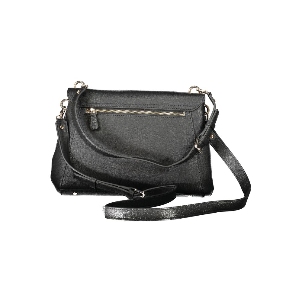 Black Polyurethane Women's Handbag