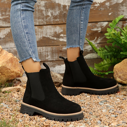 Women's Effortless Slip-On Ankle Chelsea Boots for Daily Use