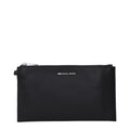 Black Leather Clutch Bag