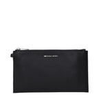 Black Leather Clutch Bag