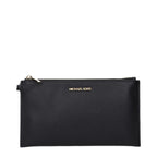 Black Leather Clutch Bag
