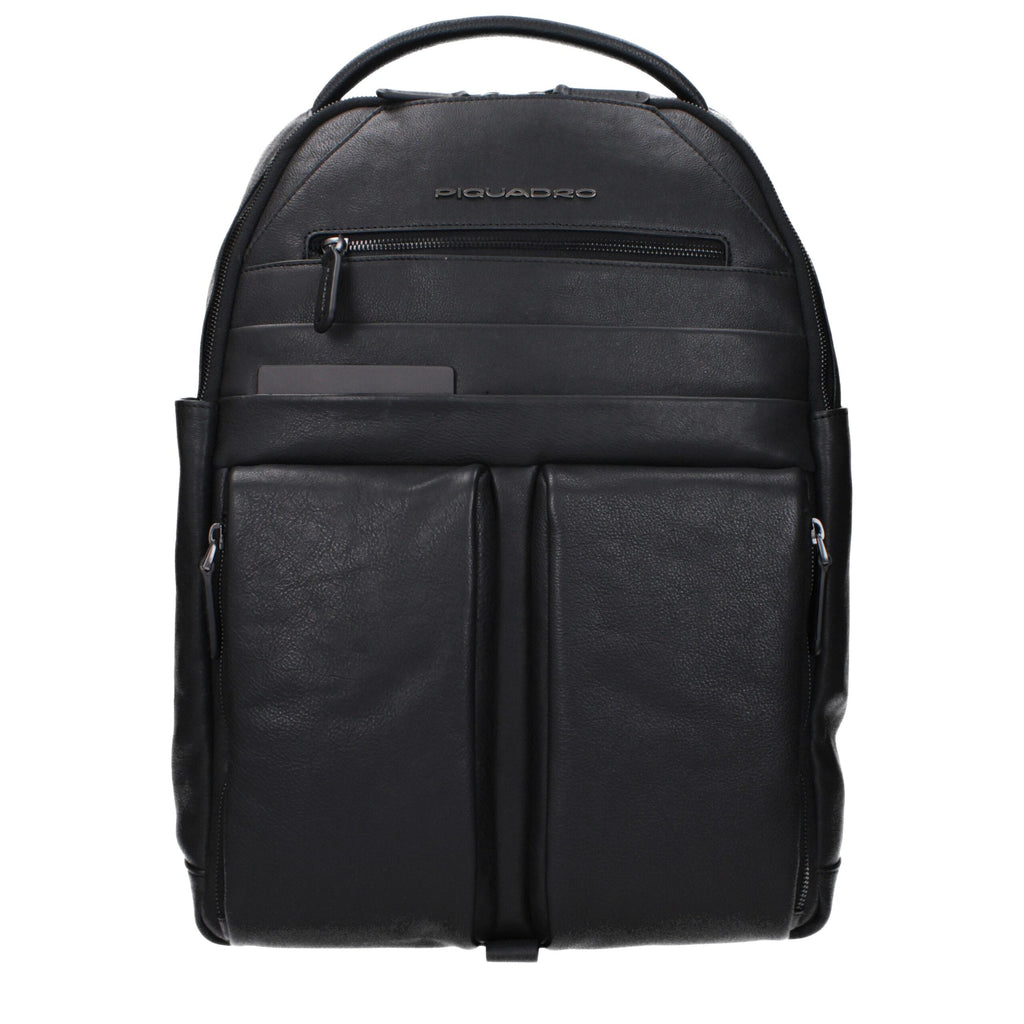 Black Leather Backpack