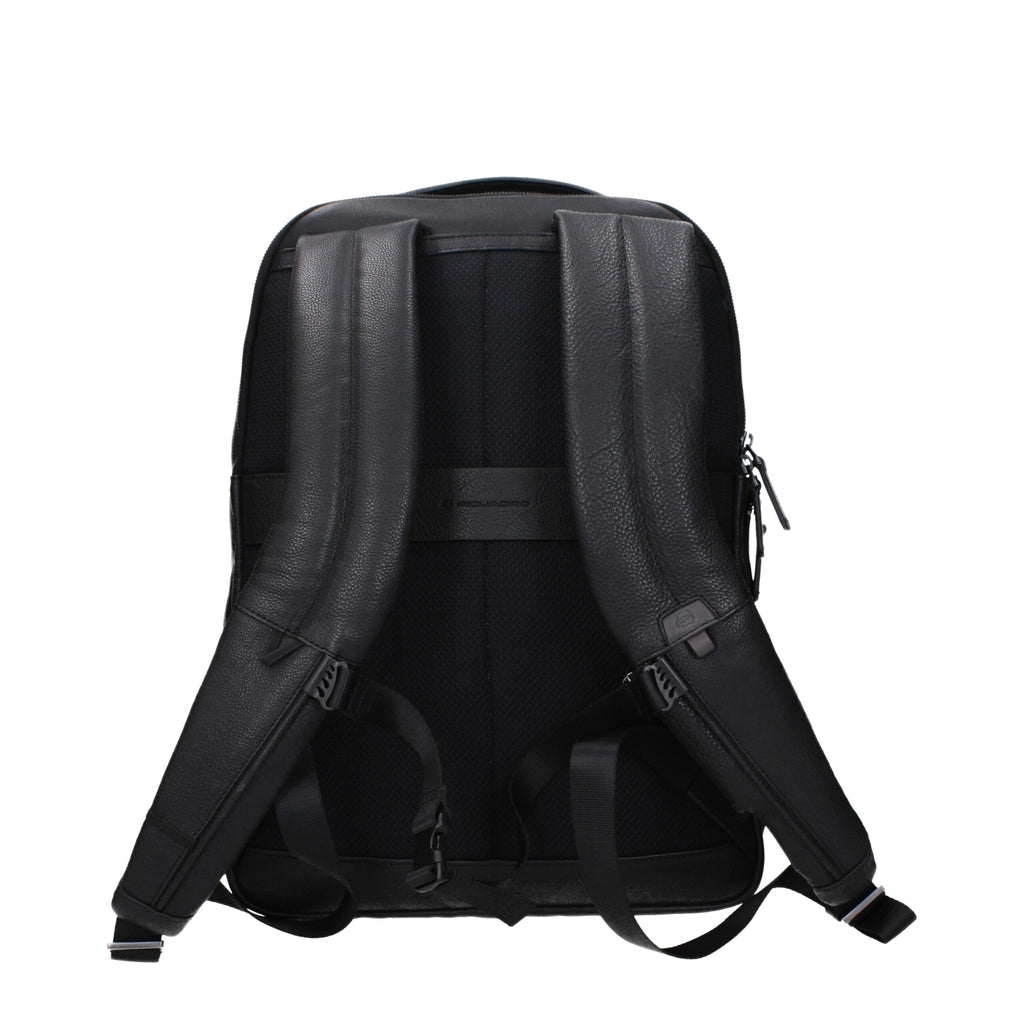 Black Leather Backpack