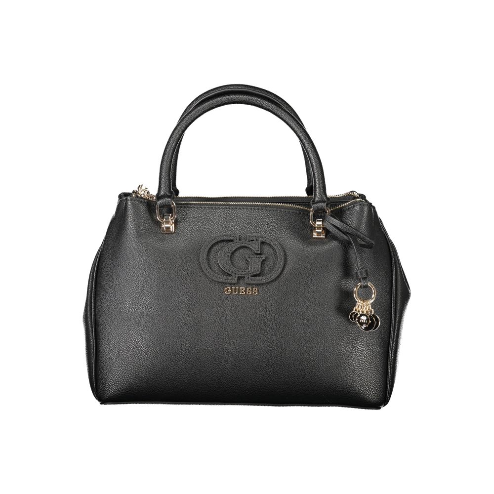 Black Polyurethane Women's Handbag