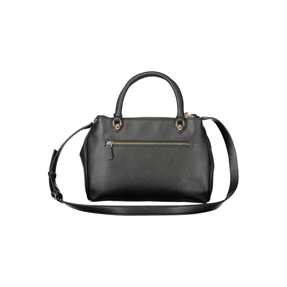 Black Polyurethane Women's Handbag