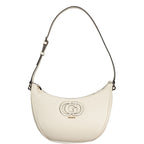 Bianco Polyurethane Women Handbag