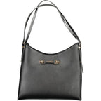 Black Polyurethane Women Handbag