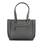 Nero Polyurethane Women Handbag