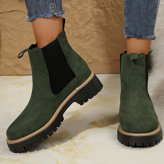 Women's Effortless Slip-On Ankle Chelsea Boots for Daily Use