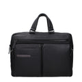 Black Leather Business And Laptop Bag