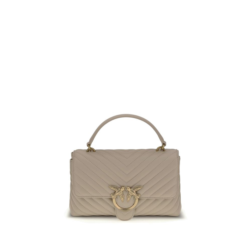 Beige Calf Leather Bos Taurus Handbag