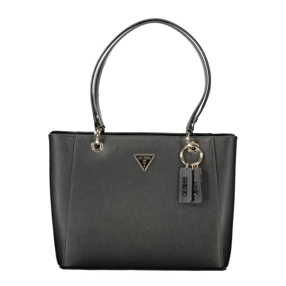 Black Polyurethane Women's Handbag