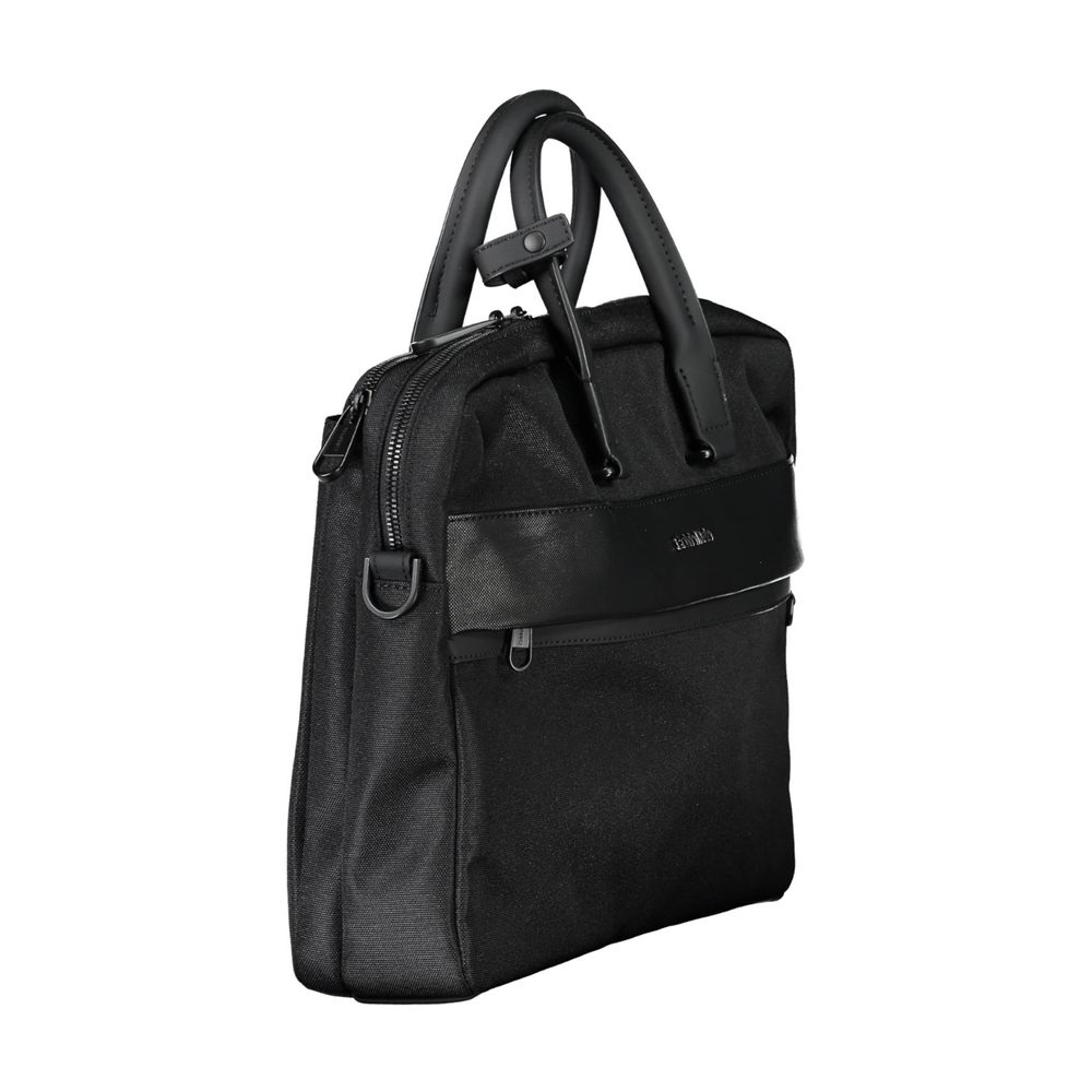 Nero Polyester Men's Briefcase