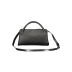Black Polyurethane Women Handbag