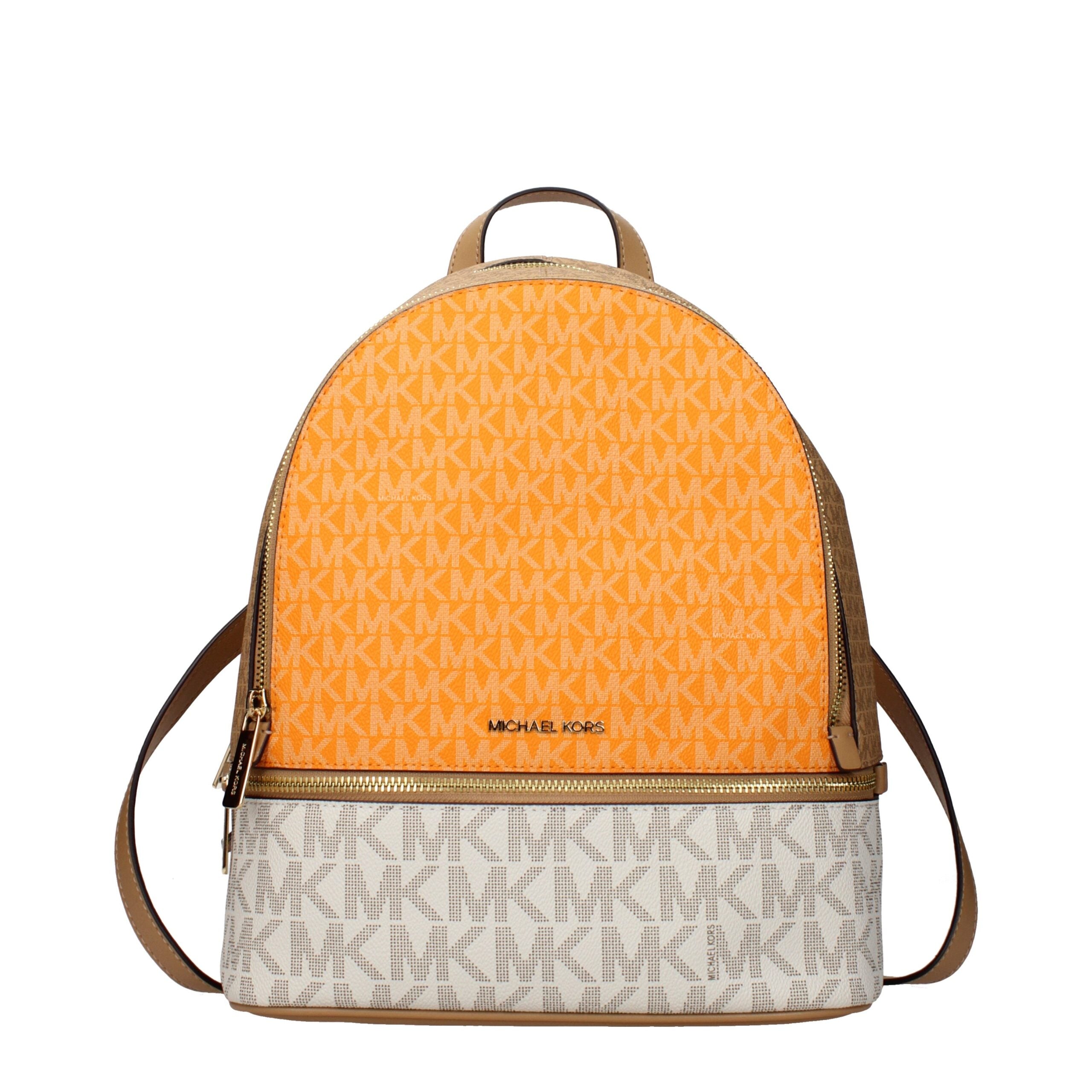 Beige Fabric Backpack