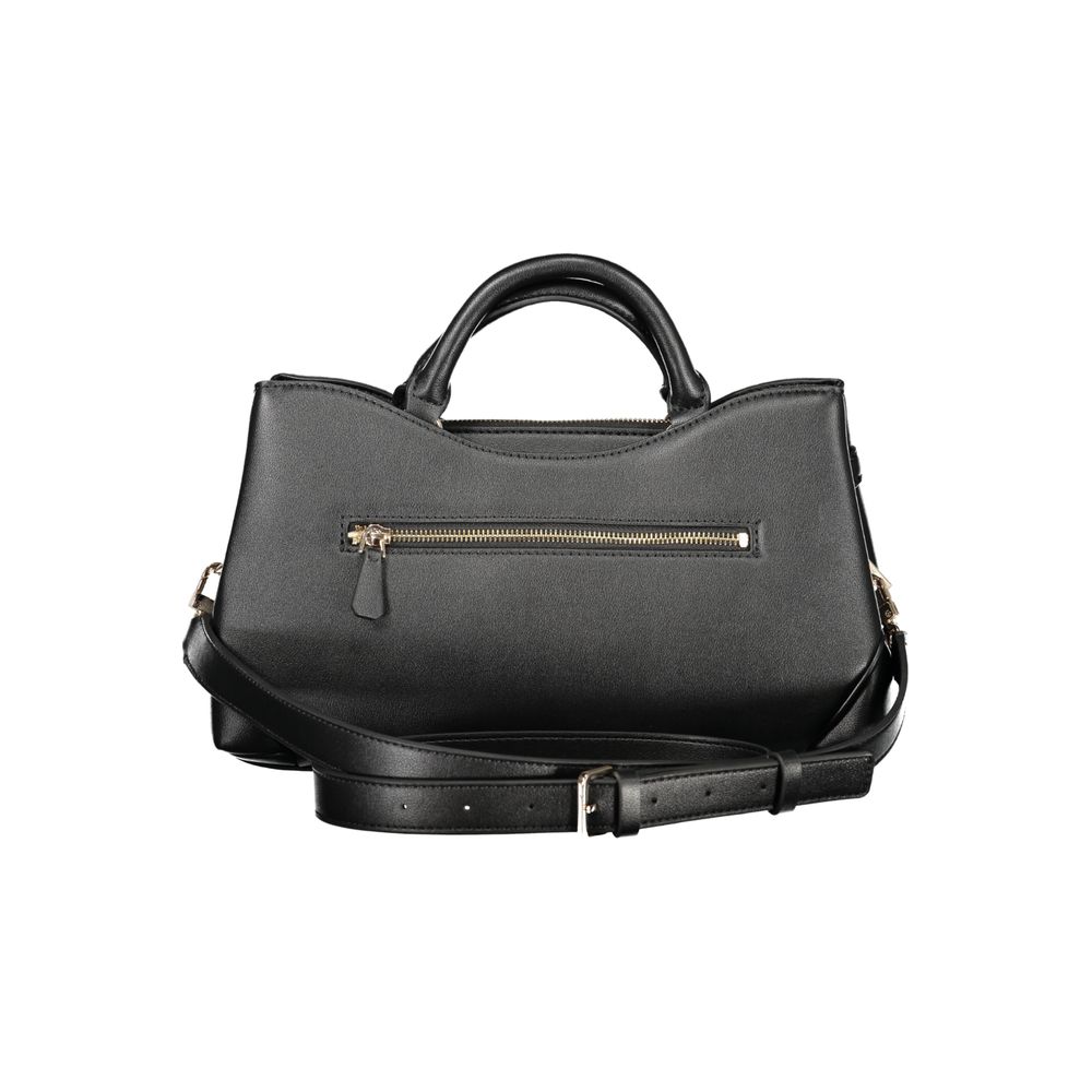 Black Polyurethane Women's Handbag