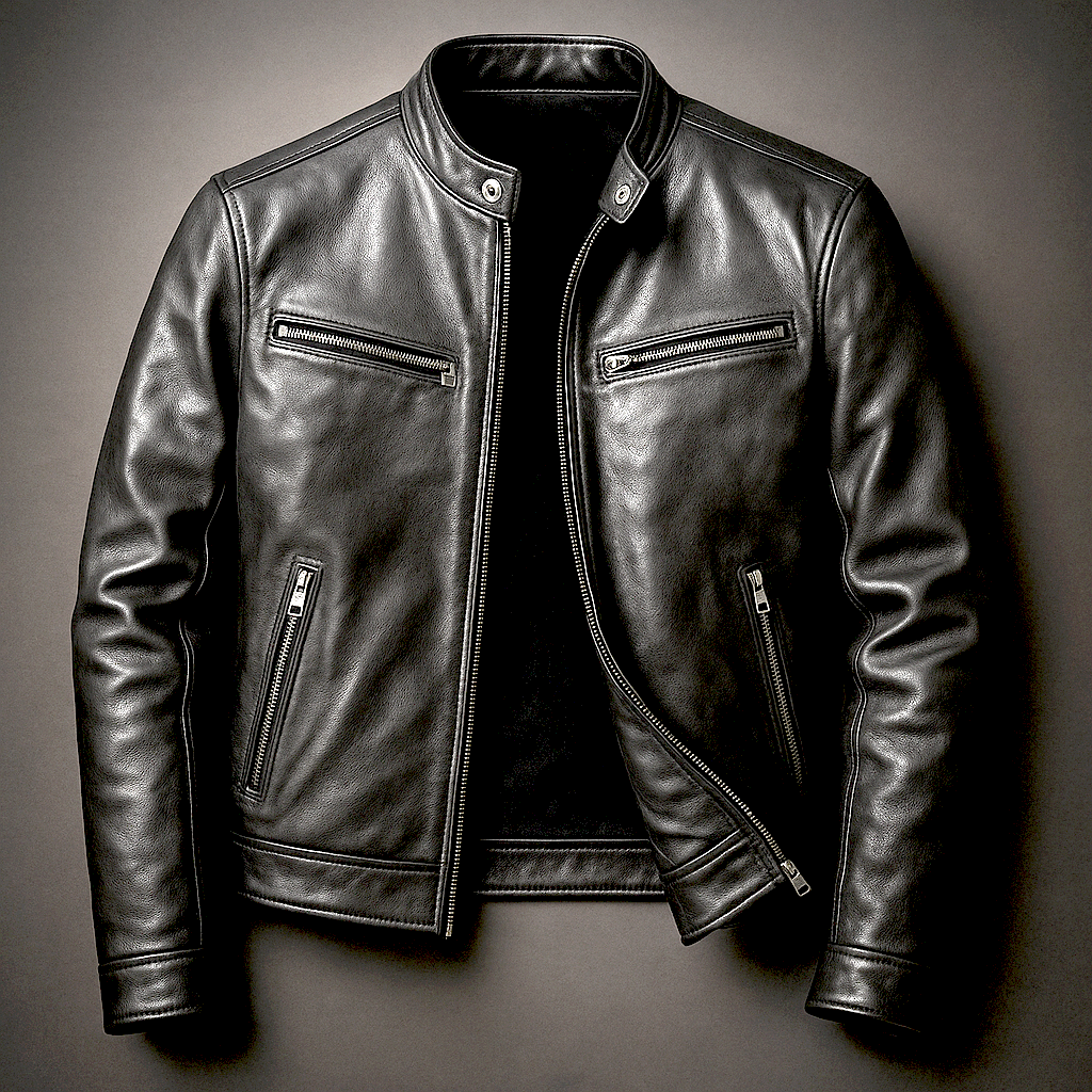 Men's Vintage Leather Jacket – Classic Design for All-Day Comfort