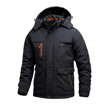Men's Heavy-Duty Waterproof Winter Coat for Harsh Conditions Navy