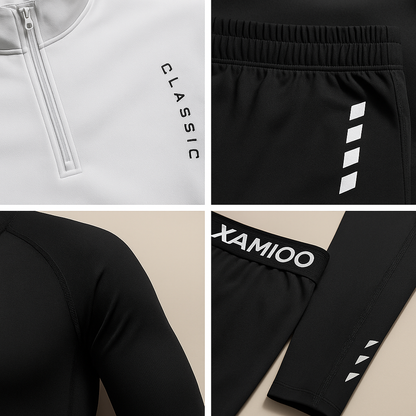 Men's Lightweight Flexible Stylish 4-Piece Training Outfit