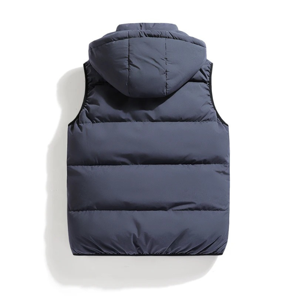 Men's Insulated Down Puffer Jacket for Fall and Winter Everyday Wear Gray