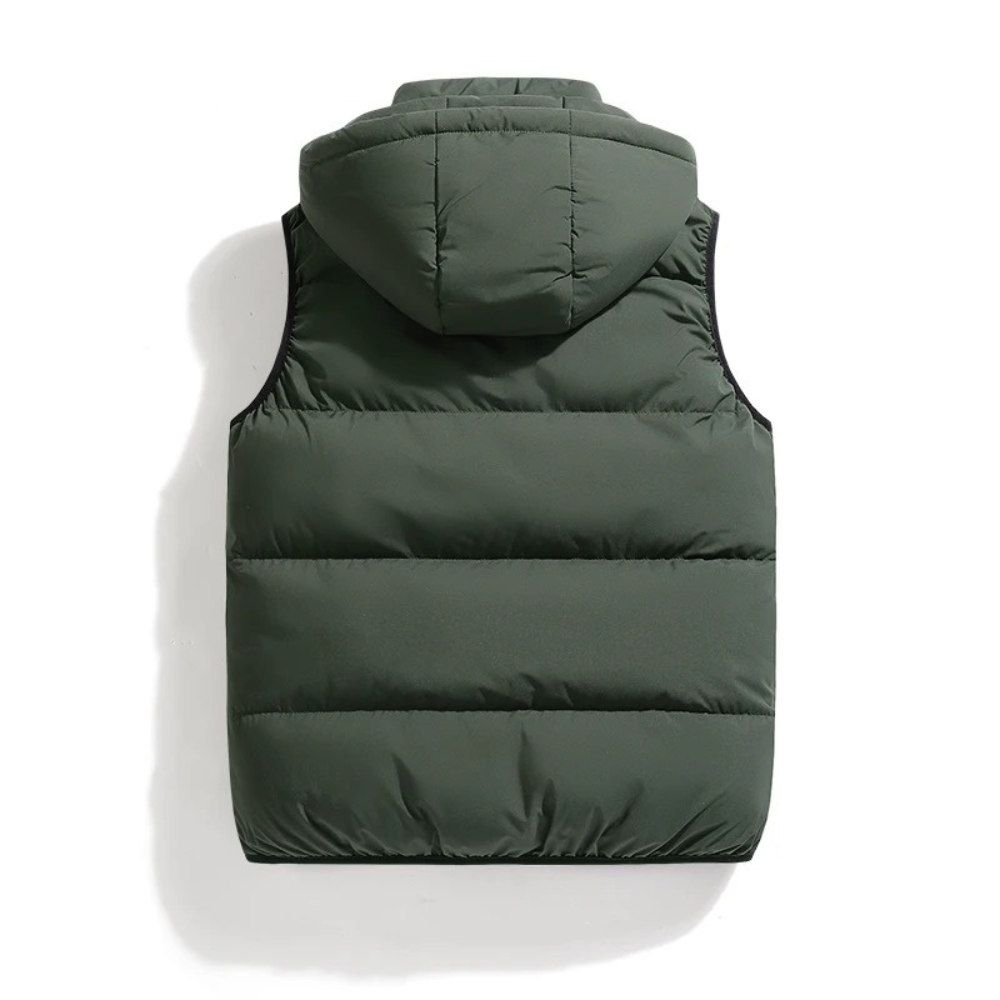 Men's Insulated Down Puffer Jacket for Fall and Winter Everyday Wear Green