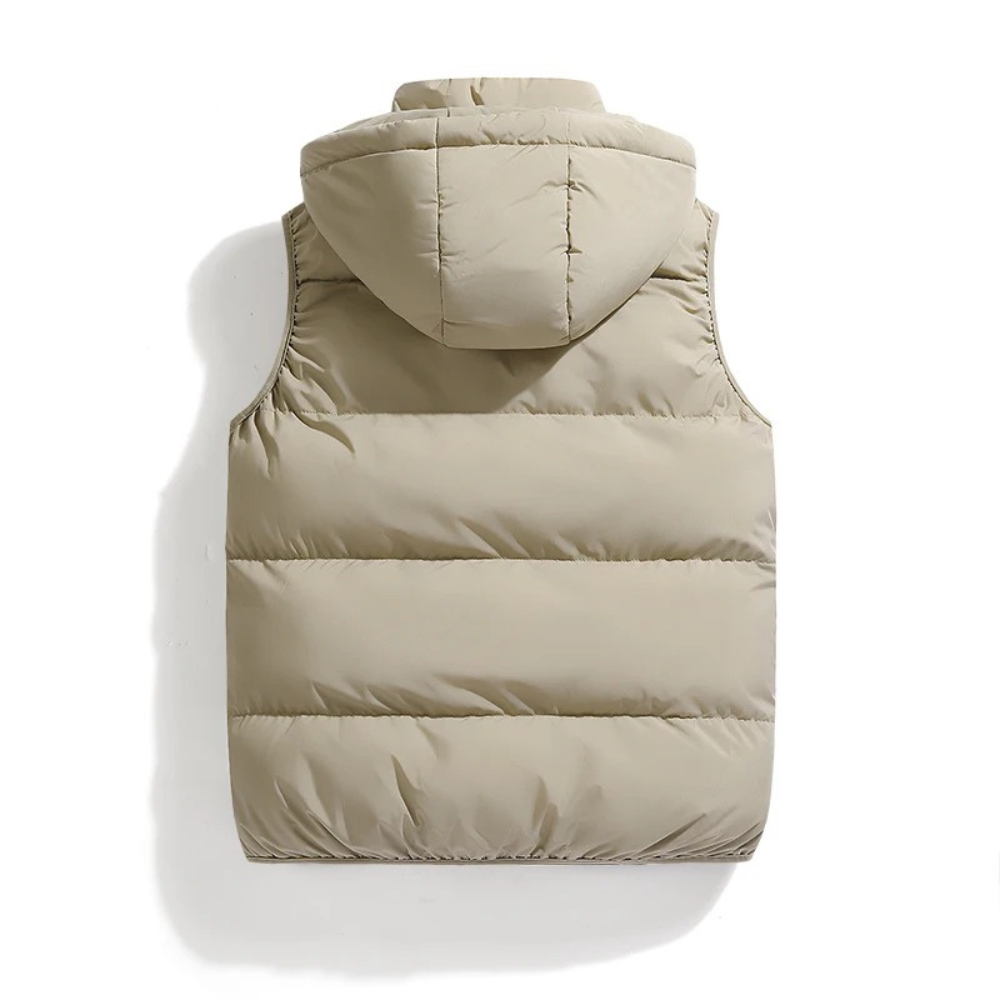 Men's Insulated Down Puffer Jacket for Fall and Winter Everyday Wear Khaki