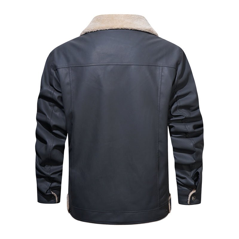 Men's Button-Down Denim Trucker Jacket for Daily Use Warm