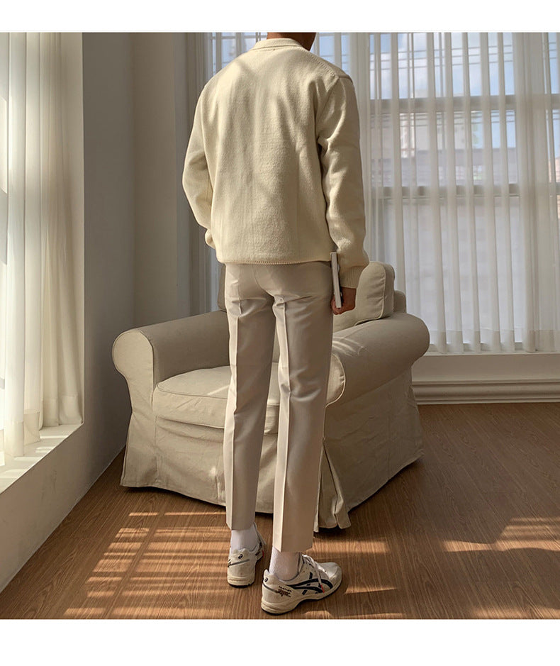 Men's Button-Up Sweater for Fall and Winter Everyday Wear