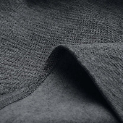 Men's Dark Gray Casual Button-Down Jacket for Fall and Winter