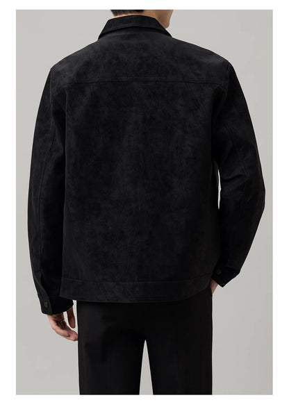 Men's Multi-Color Casual Button-Down Jacket for Fall and Winter