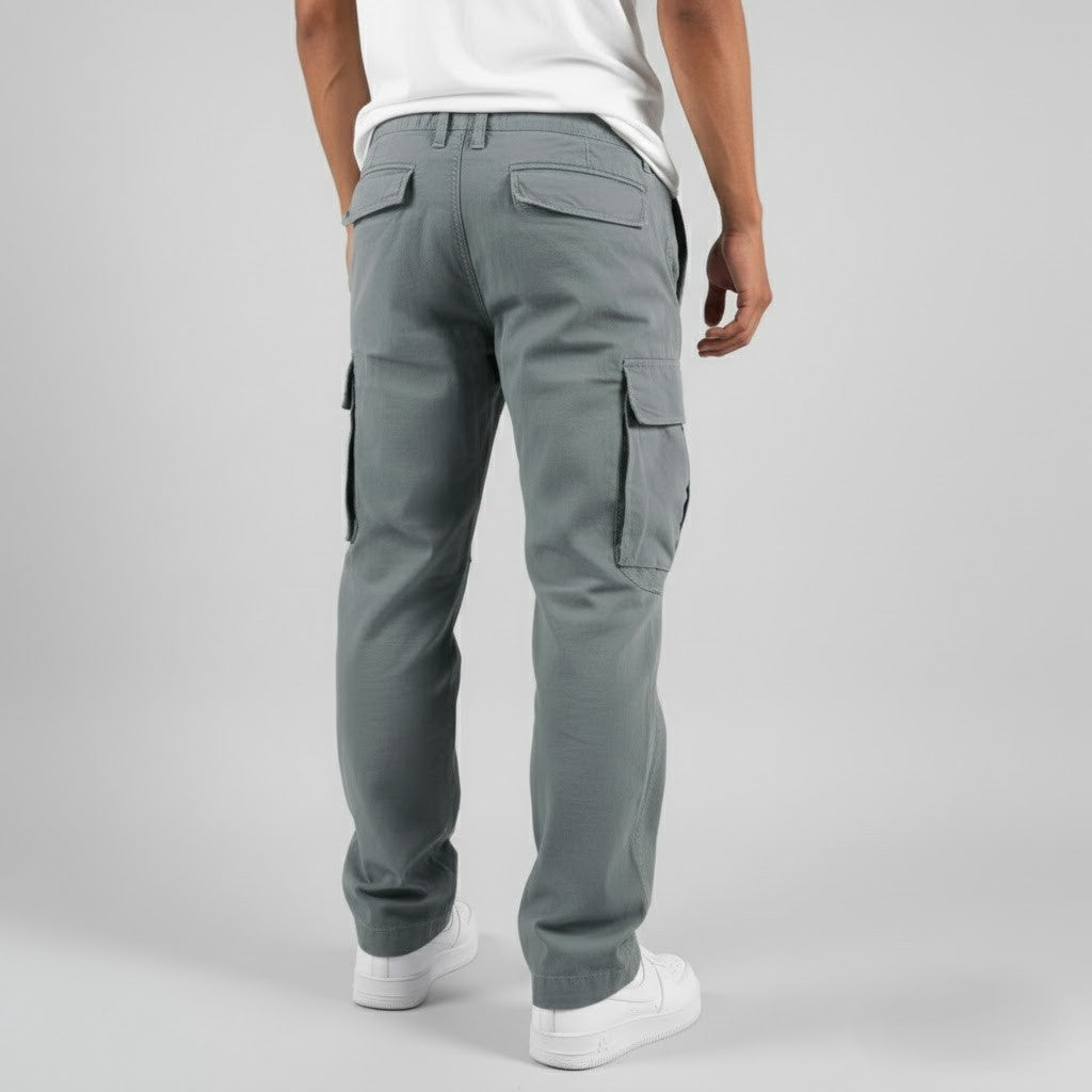 Men's Casual Cargo Trousers for Fall and Winter Everyday Wear