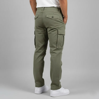 Men's Casual Cargo Trousers for Fall and Winter Everyday Wear