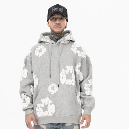 Men's Casual Denim Hoodie – Soft Hooded Sweatshirt for Daily Use
