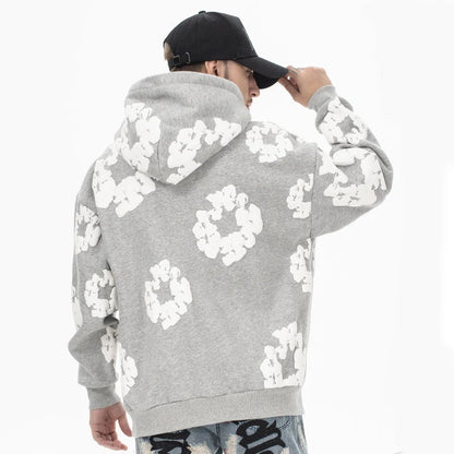 Men's Casual Denim Hoodie – Soft Hooded Sweatshirt for Daily Use
