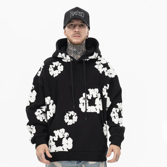 Men's Casual Denim Hoodie – Soft Hooded Sweatshirt for Daily Use