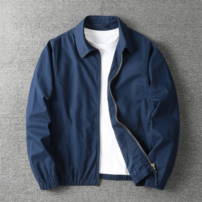 Men's Casual Lightweight Jacket for Fall and Winter Everyday Wear Navy