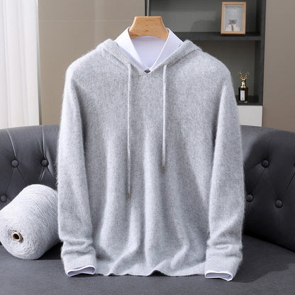 Men's Casual Valencia Hoodie for Fall and Winter Everyday Wear Gray