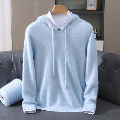 Men's Casual Valencia Hoodie for Fall and Winter Everyday Wear Blue