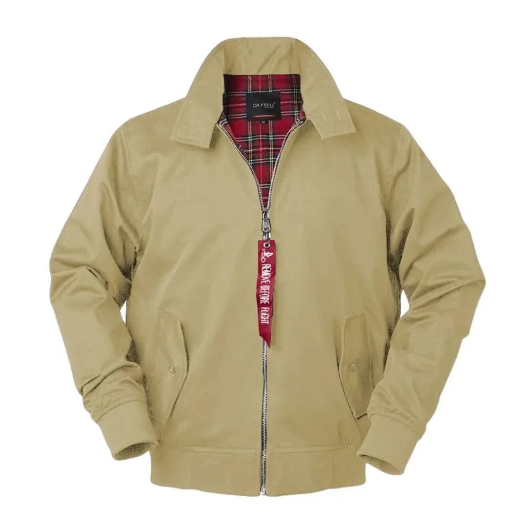 Men's Classic Lightweight Jacket for Fall and Winter Everyday Wear Beige