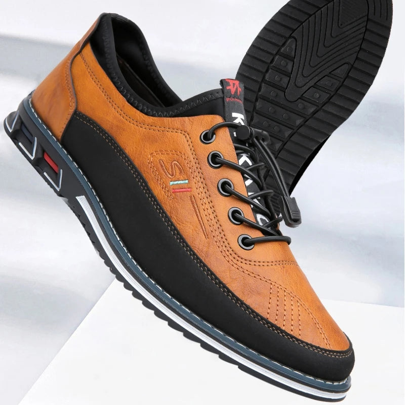 Men's Classic Low-Top Lace-Up Casual Sneakers for Daily Use