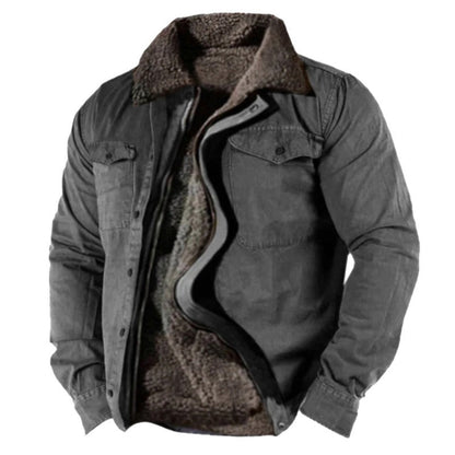 Men's Stylish Winter Ski Jacket with Full front zipper for Daily Use Gray