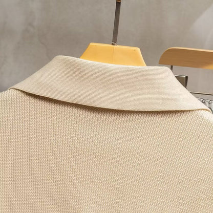Men's Collared Pullover Sweater for Fall and Winter Everyday Wear