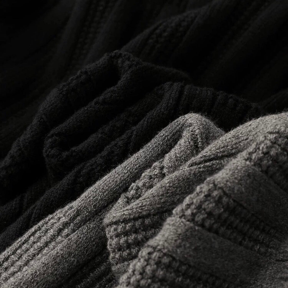Men's Collared Ribbed Sweater for Fall and Winter Everyday Wear