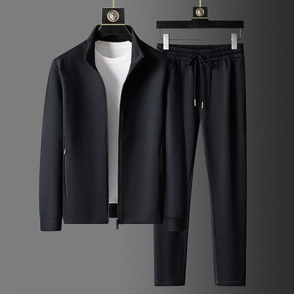 Men's Stylish Comfortable Breathable Tracksuit Set – Activewear Black